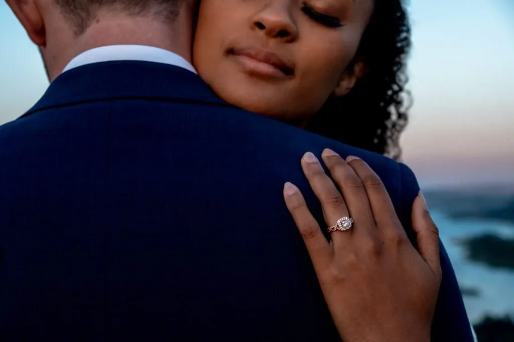 Mikaela & Joseph hugging