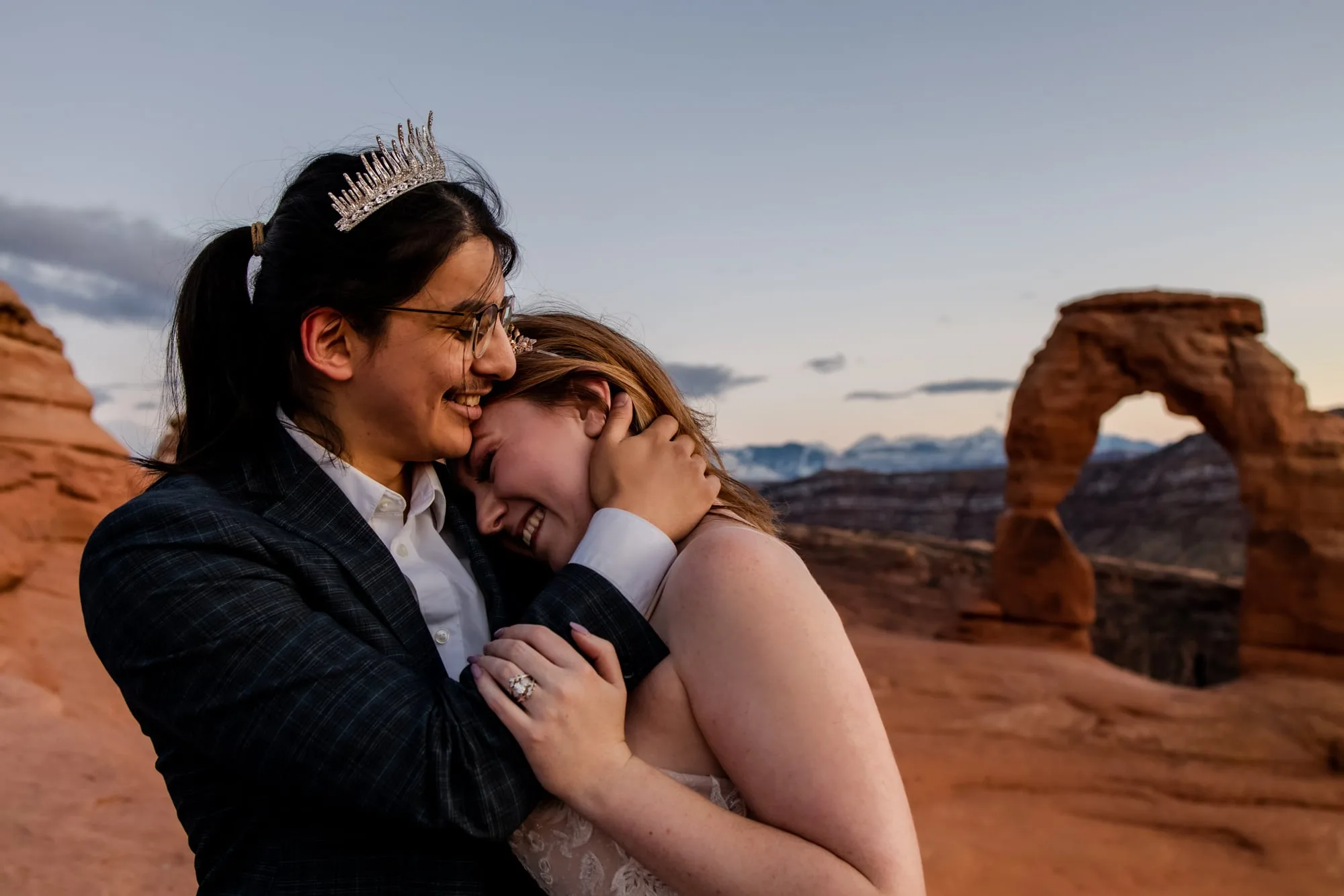 Orlando wedding photographer in Arch Utah National Park