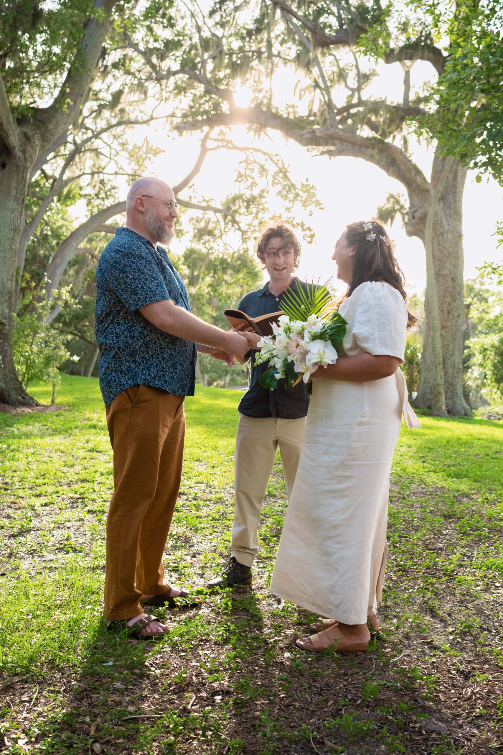 ceremony happing at philippe park